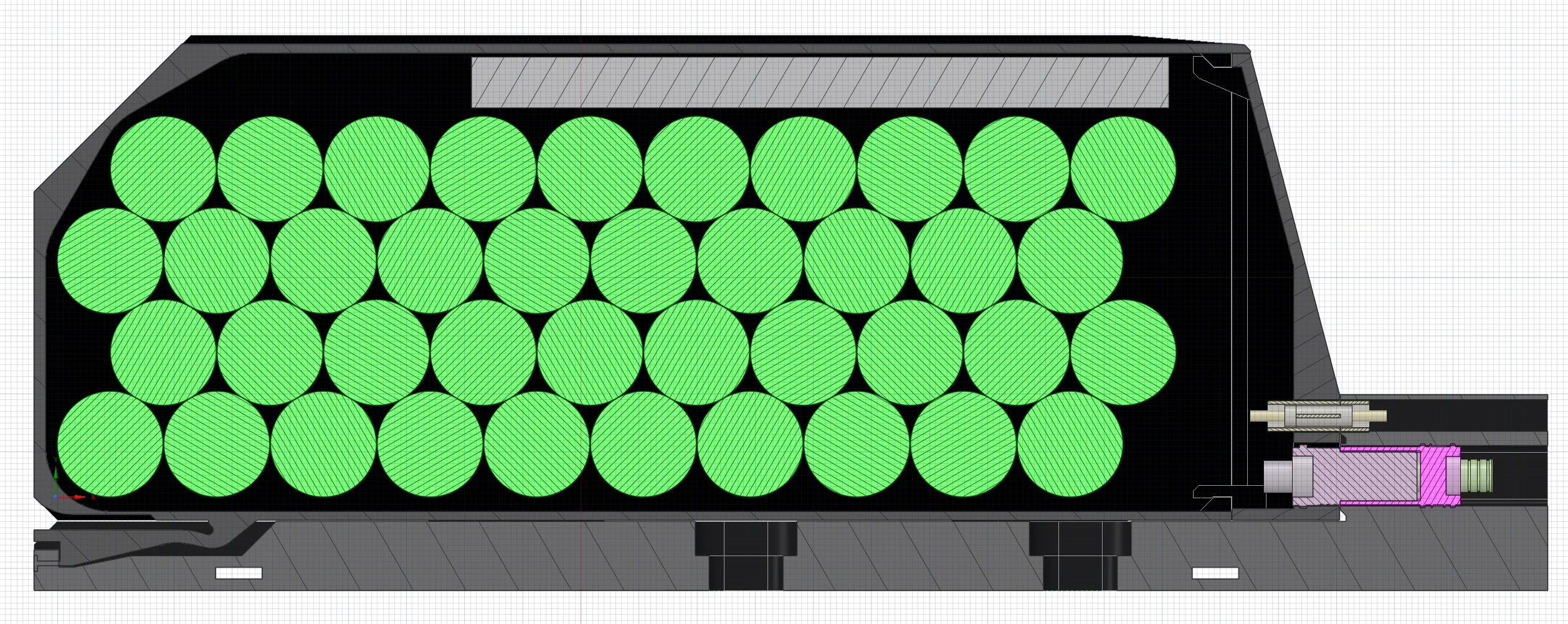 E-Bike Battery Pack for 40 Cells and BMS ebike