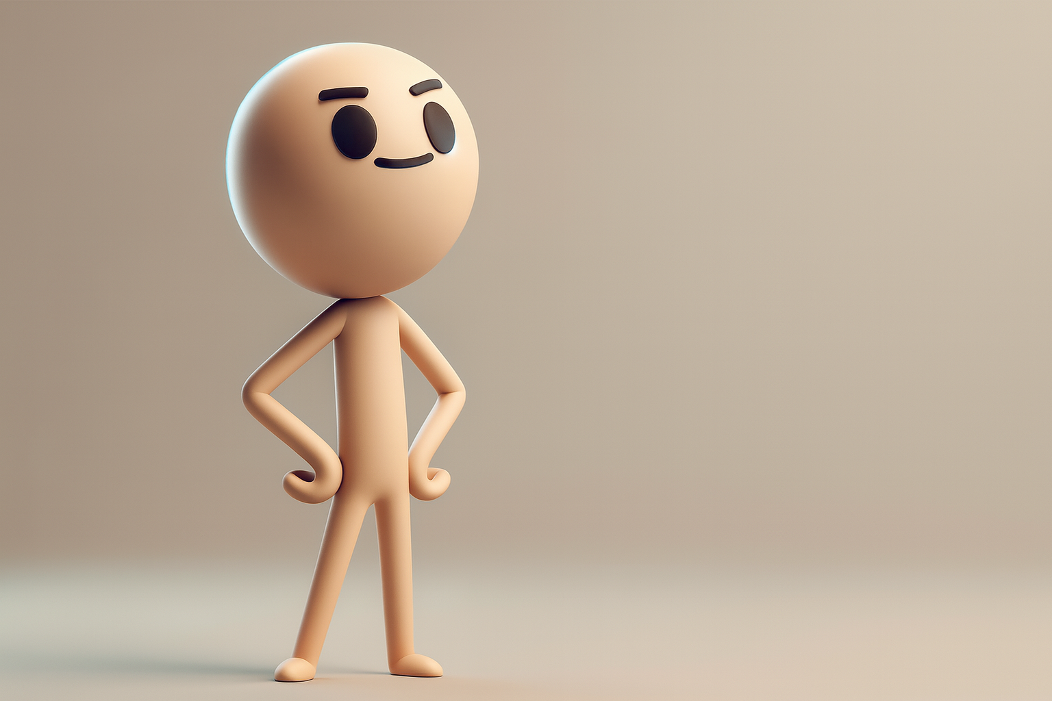 Stickman Flaco Cartoon - 3dshima