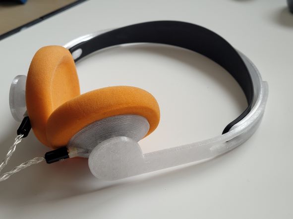 Housing for KOSS KPH30i drivers and Headband attachment