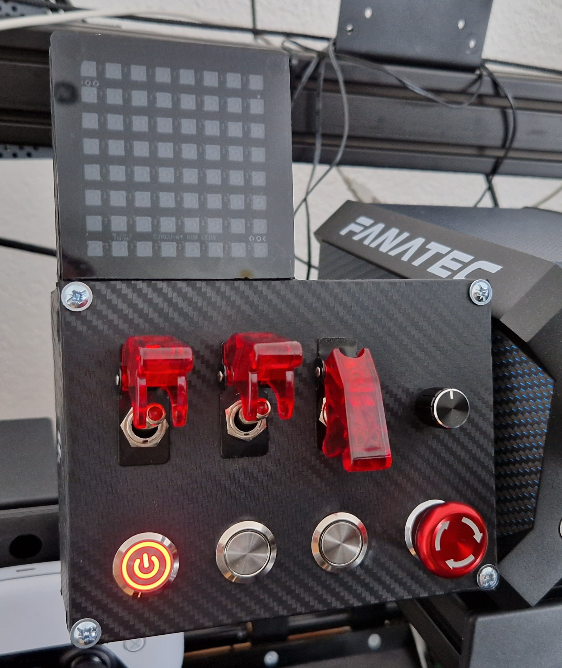 Buttonbox with Gear-/ Flaglight Fanatec DD