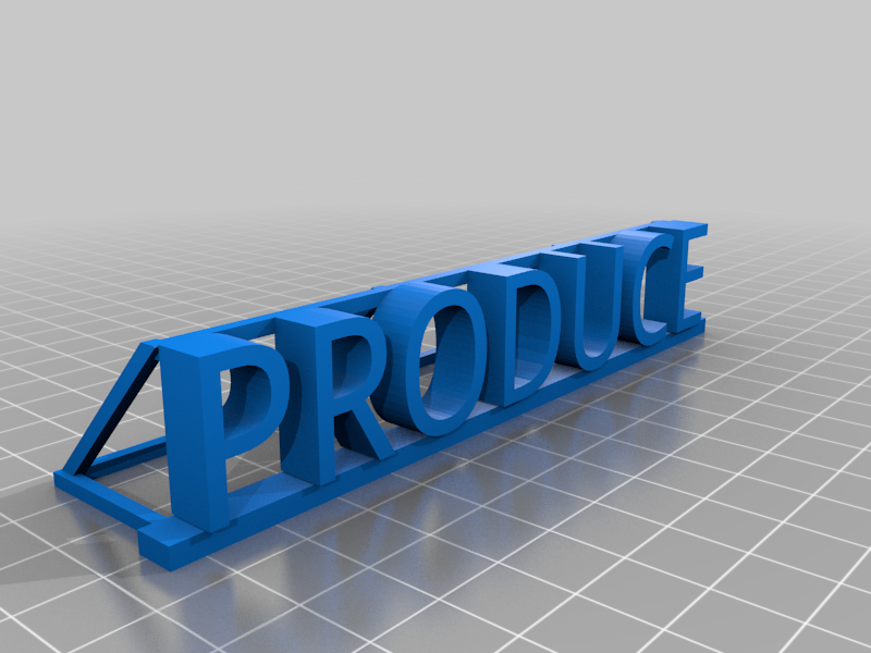 Produce sign for roadside Stand 1:24 G-Scale