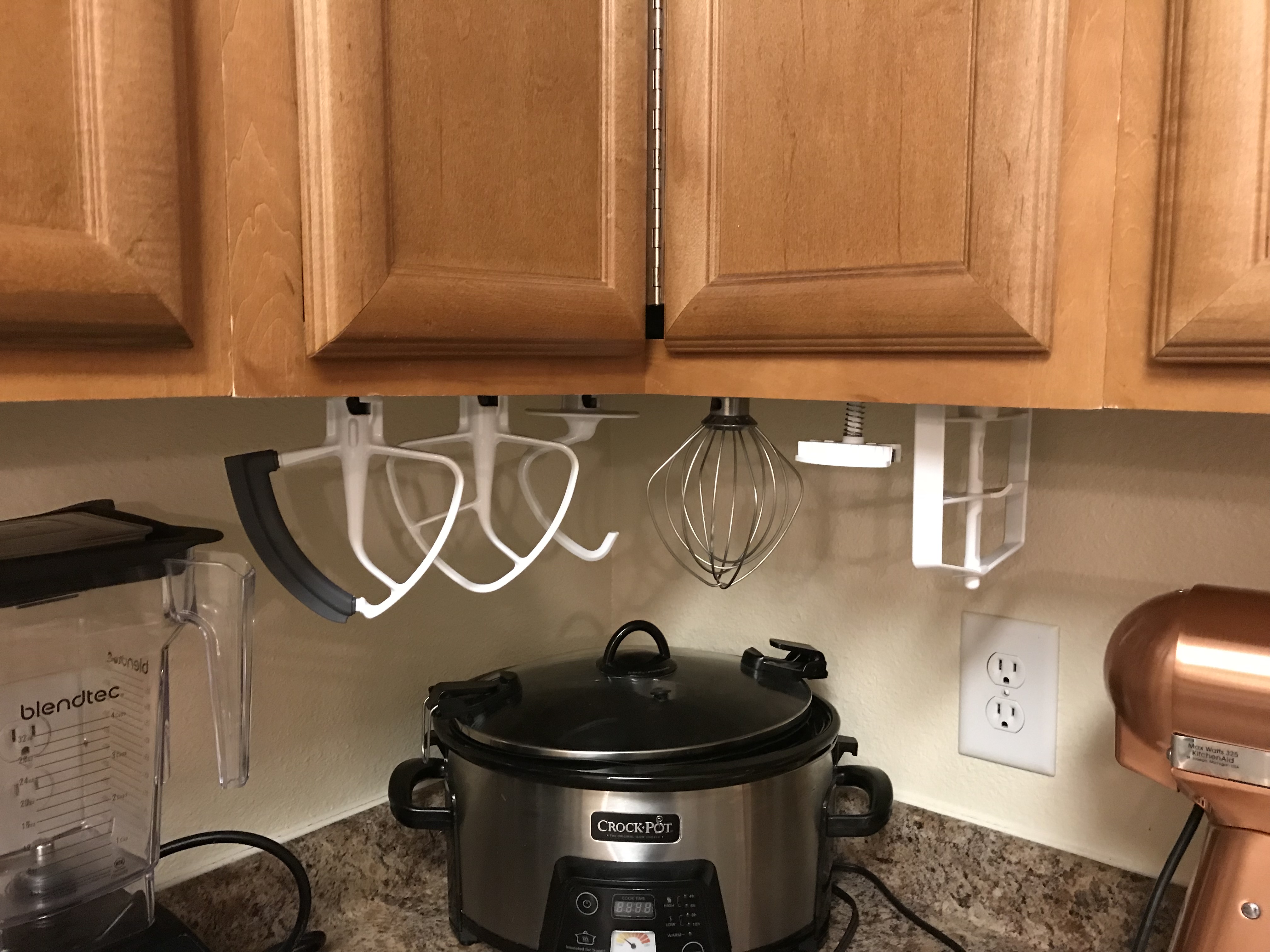 Under-the-Cabinet KitchenAid Stand Mixer Attachment Racks