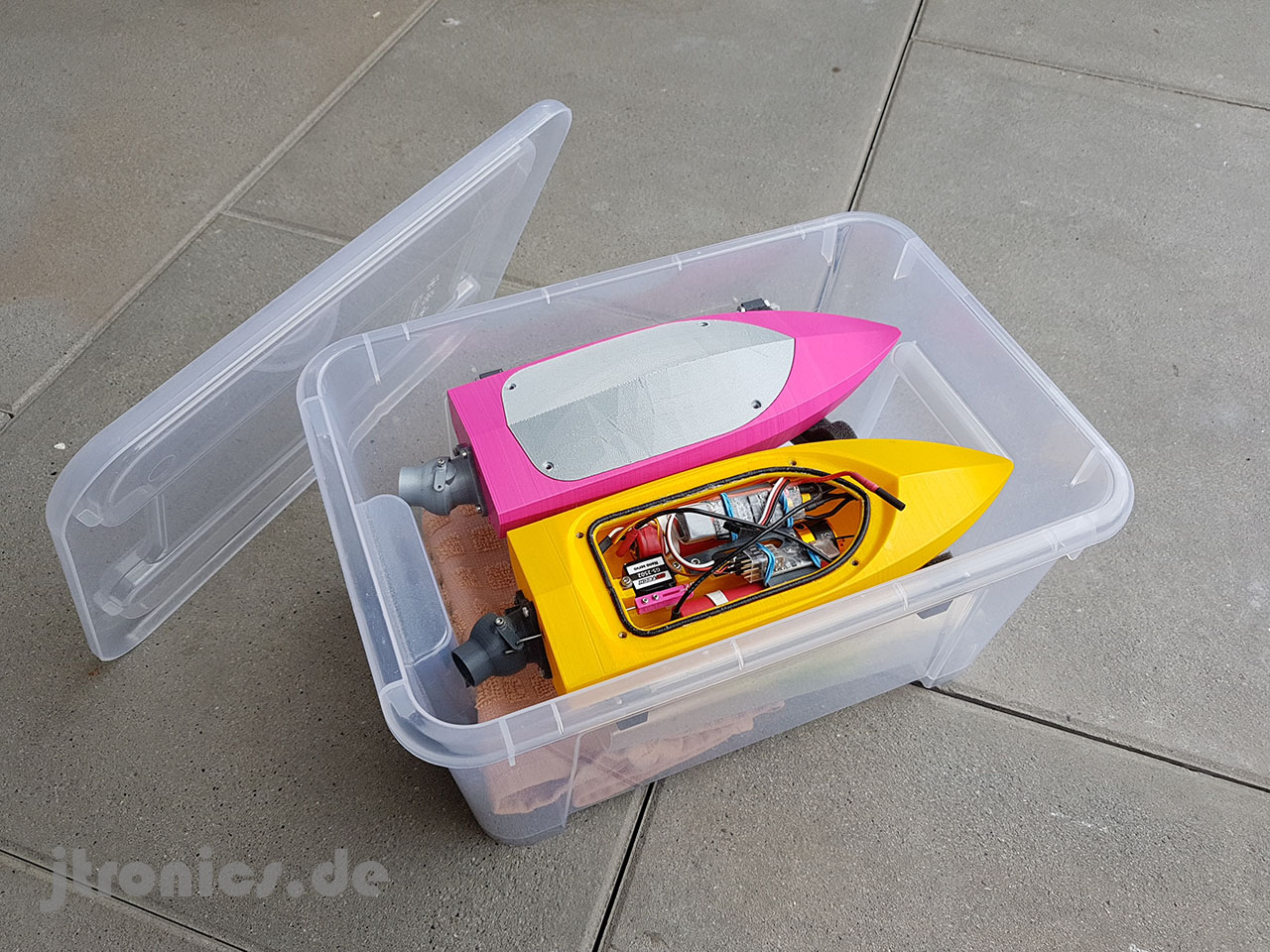 Mini RC Jet Boat - Ikea Transport Box