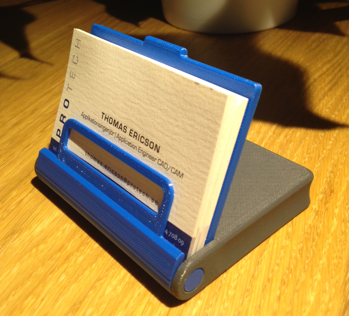 Flip-Up Business Card Case/Stand