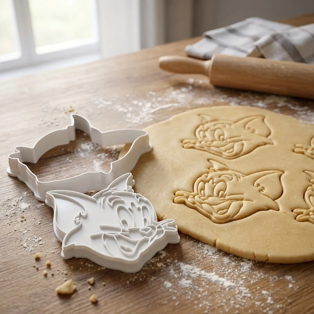 Tom Cat Cookie Cutter And Stamp