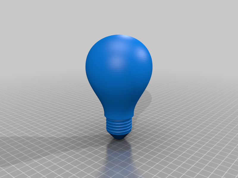 Light Bulb FBX STL