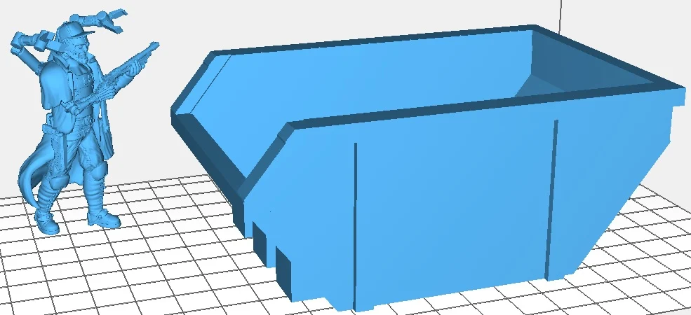 Open Top Dumpster 28mm scale