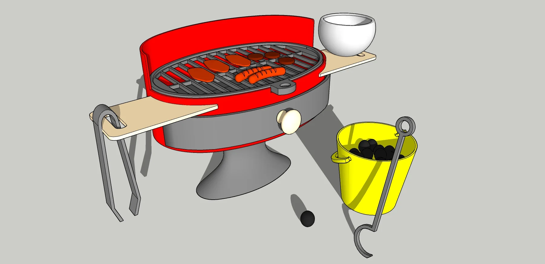 Big party barbecue(Grill) for Barbie and other dolls