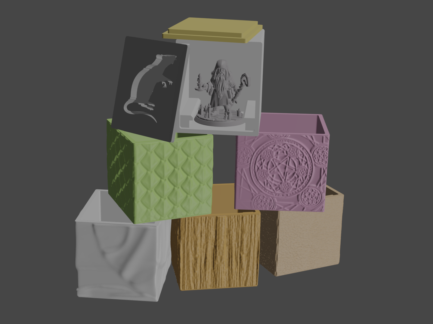 Tabletop Miniature Boxes [HeroForge compatible]