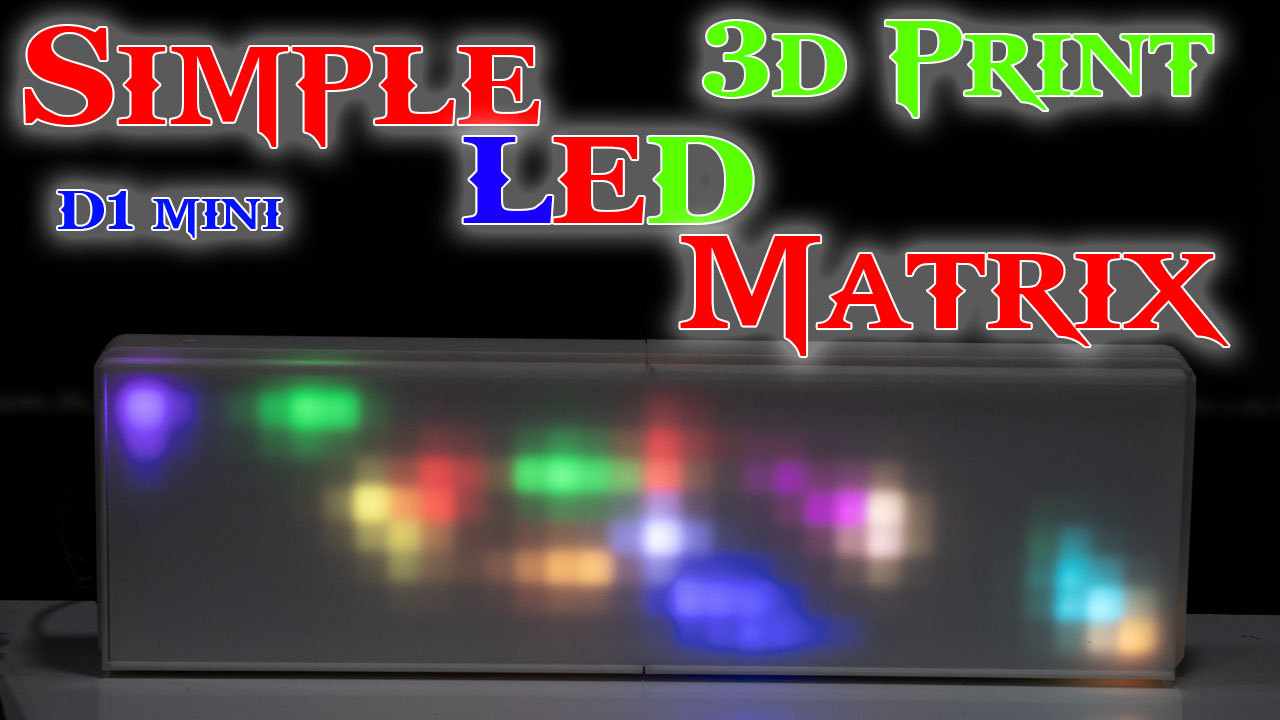 8x32 LED Matrix Grid with Diffusion slot AWTRIX REMAKE