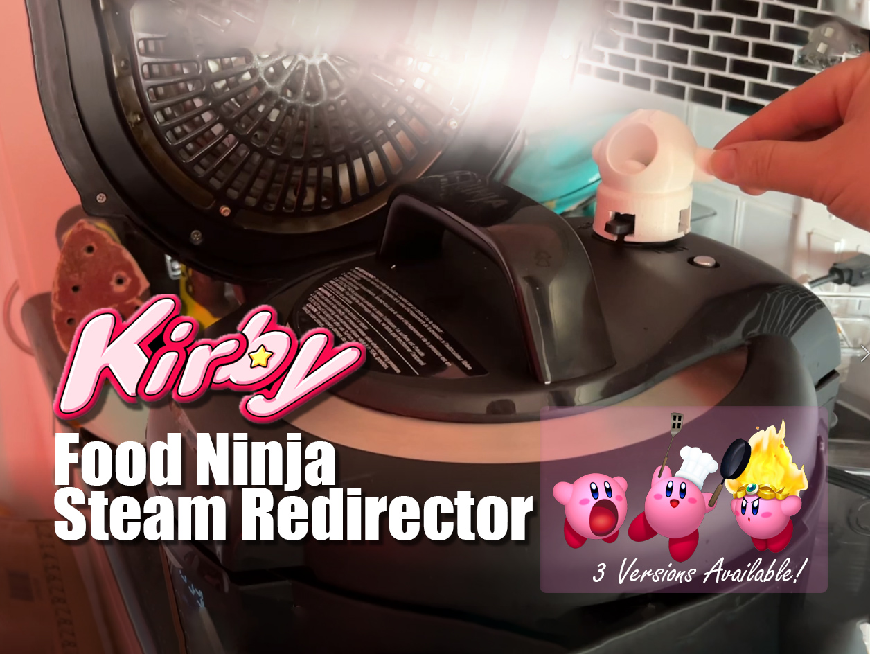 Kirby Food Ninja Steam Redirector (Pressure Cooker Kitchen Cupboard Saver)