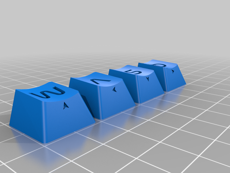 NASA style WASD keycaps
