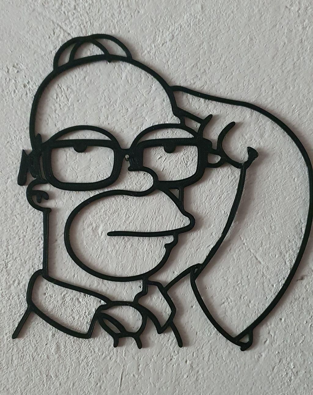 Homer Simpson - Thinking - Wallart