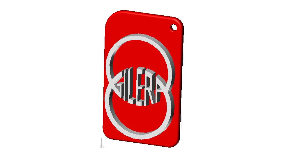 Gilera logo/keyring  (mk2)