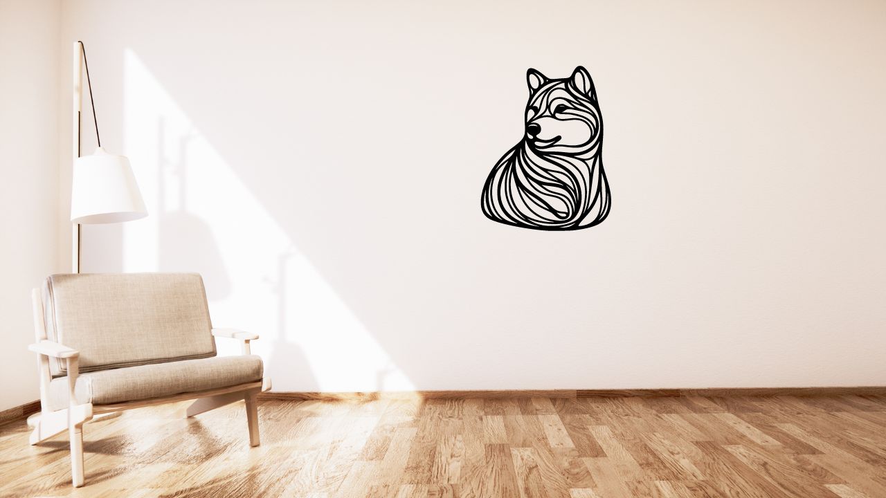 Dog / Pes shiba-inu wall decoration
