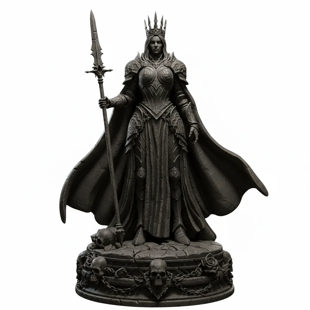 Warrior Queen – Paintable Miniature Figurine