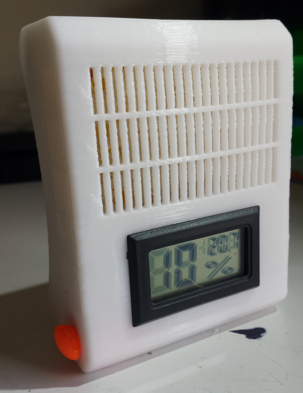 Silica desiccant box for a filament spool