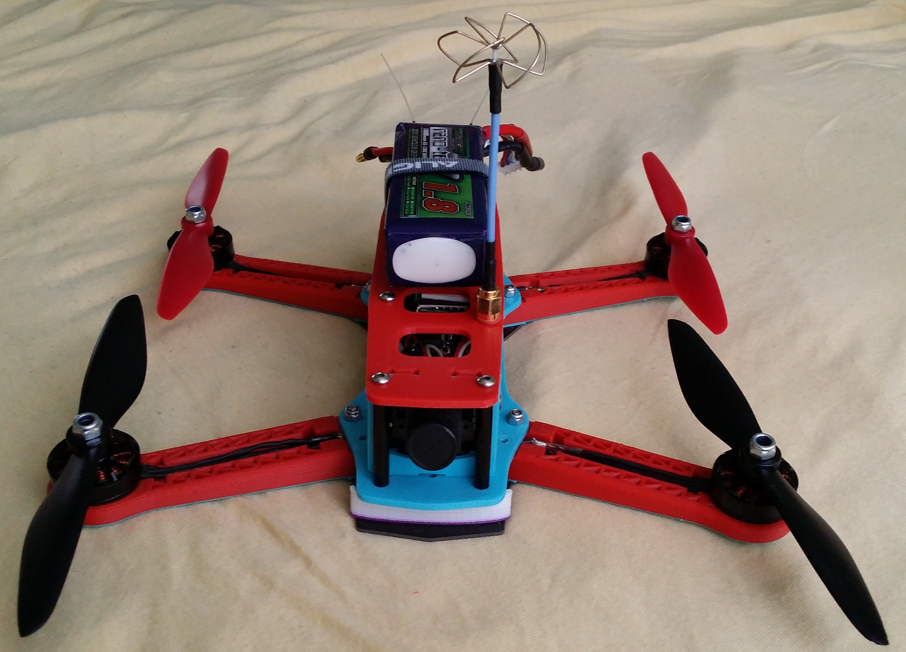 ZMR250 TOP PLATE 2 variants normal and XIAOMI YI compatible