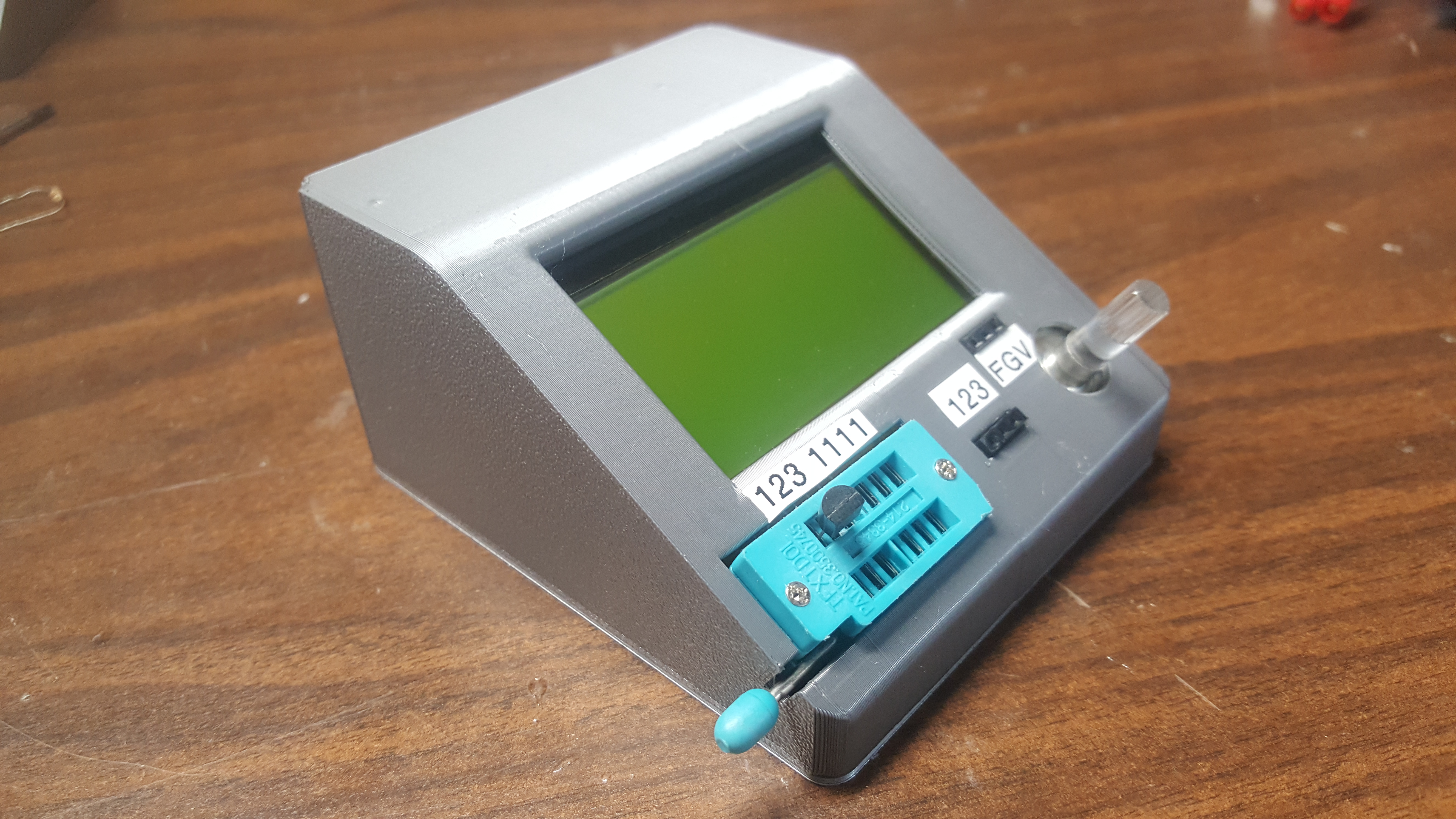 LCR-T4 (Blue button) component tester case.