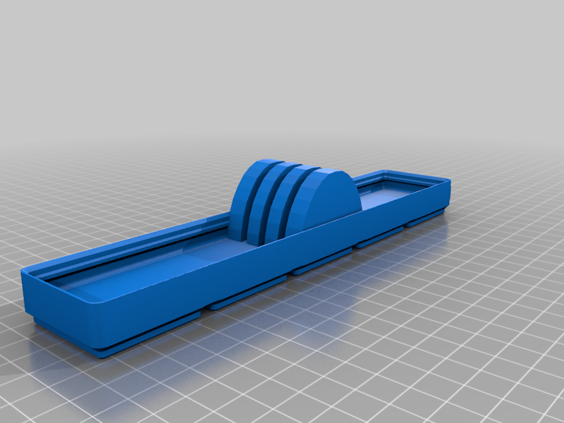 Gridifinity 1x5 Knife Block