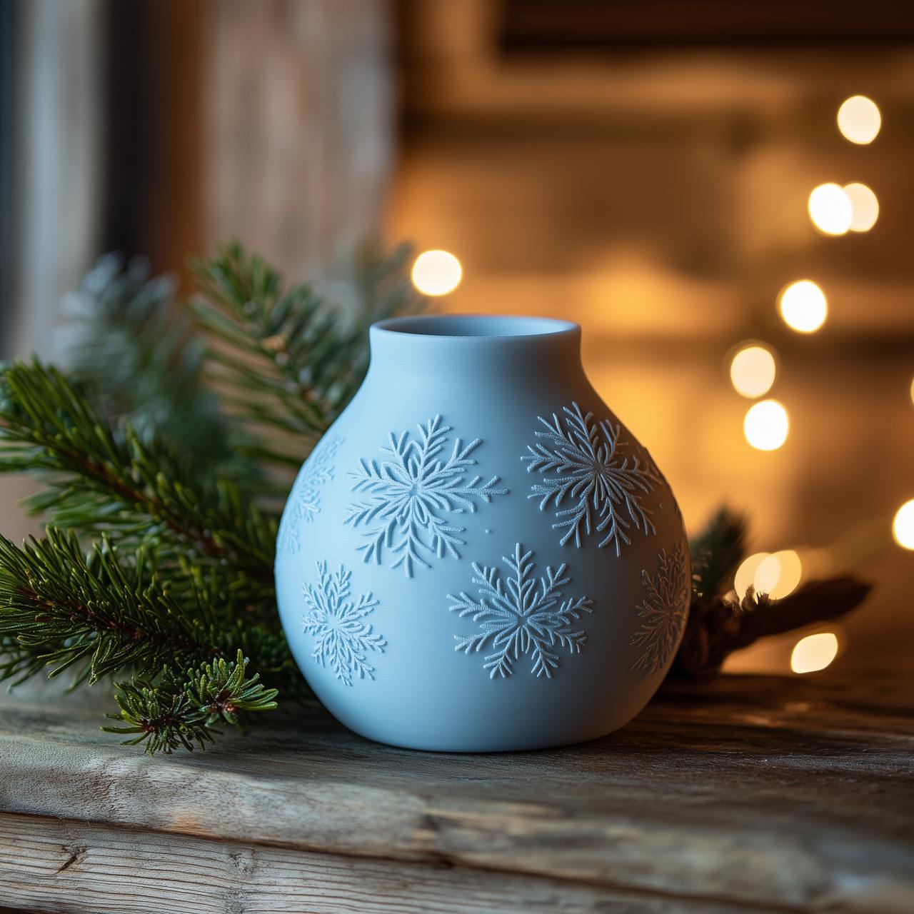 Let It Snow Vase - Perfect For Christmas Decor