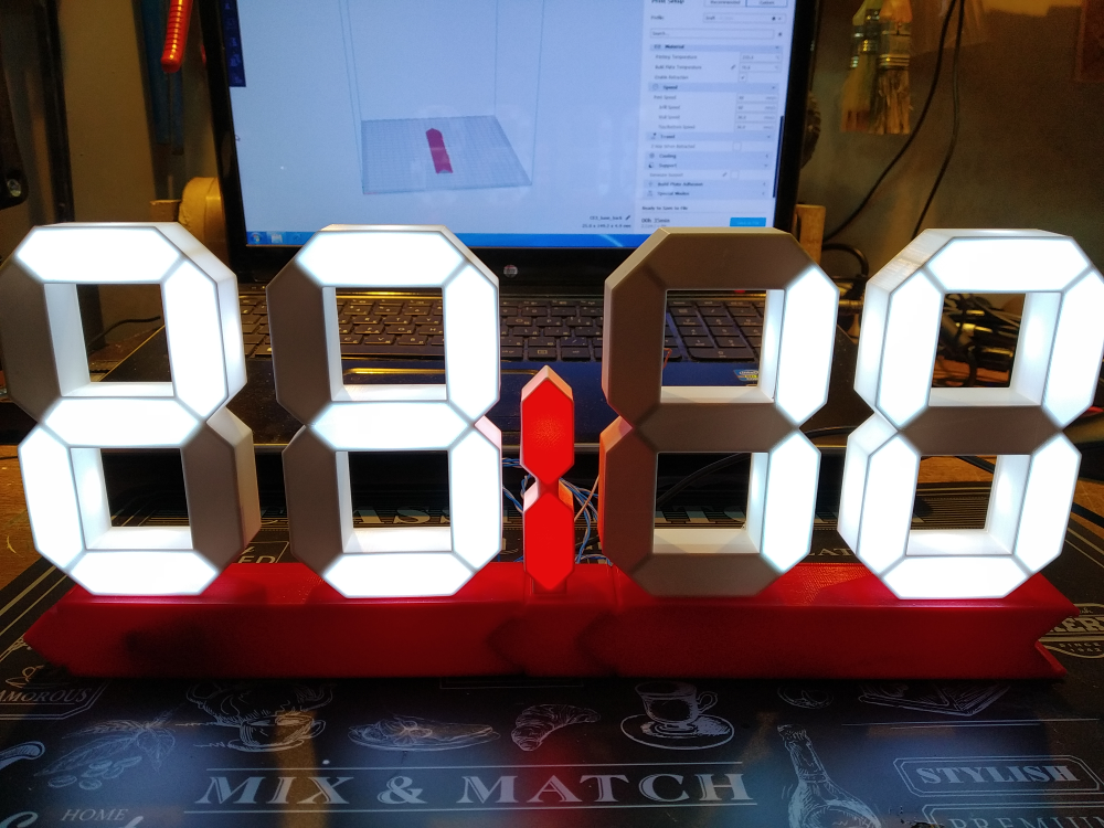 7 segment clock