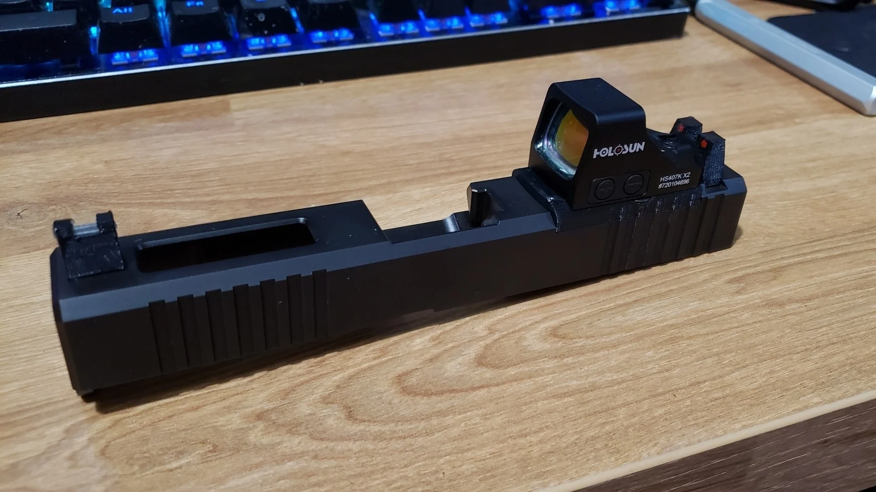 Holosun 4/507k RMR adapter for brownells glock slide