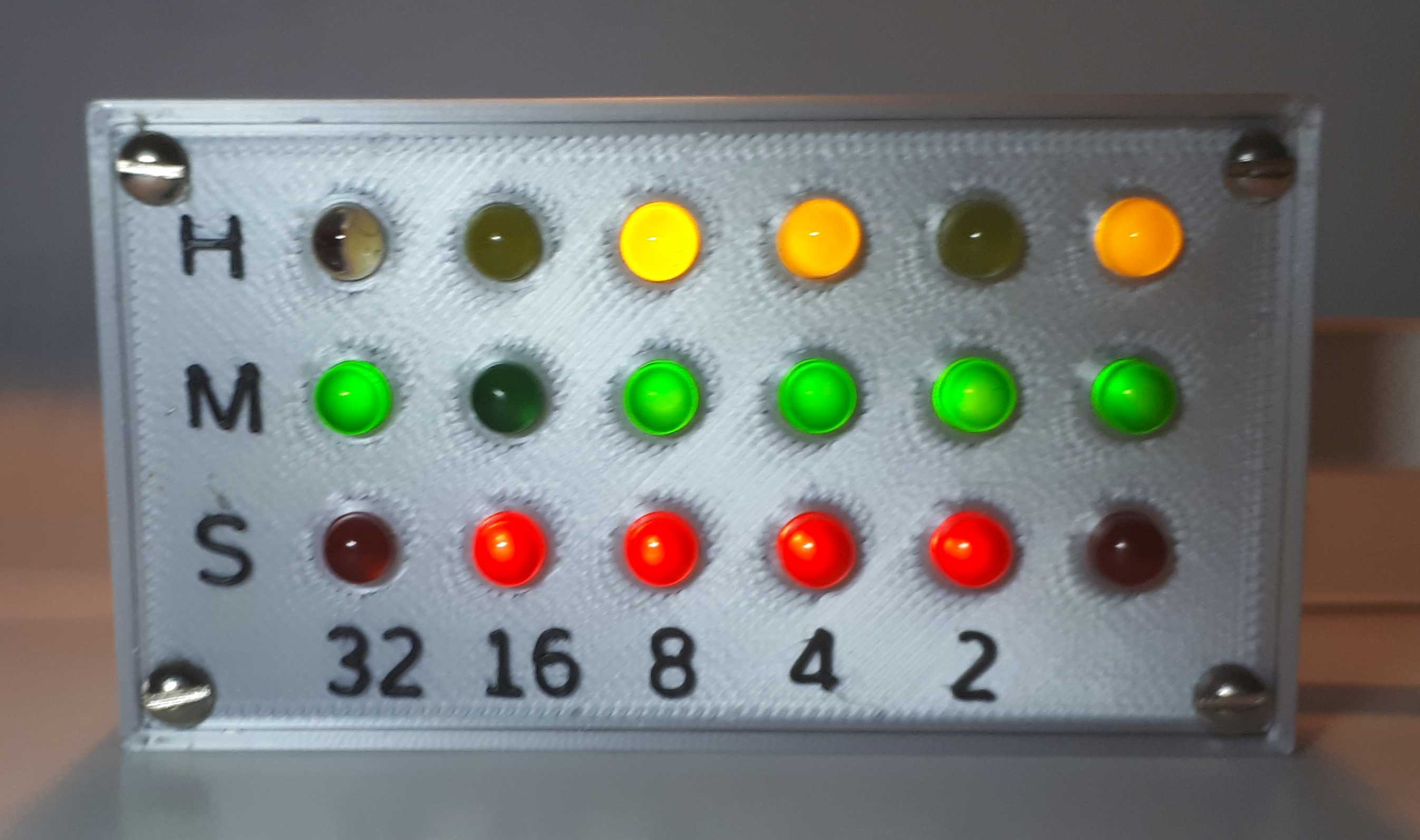 Binary Clock Pico W individual LEDs