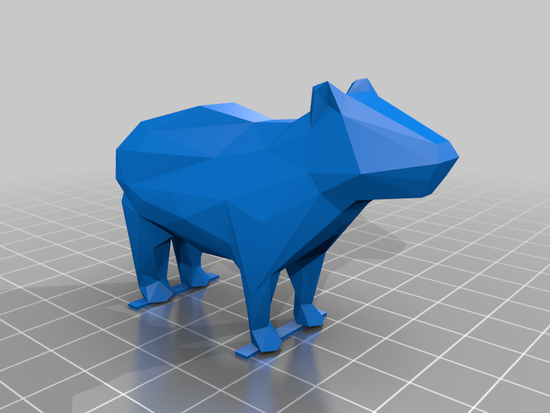 Low Poly Capybara