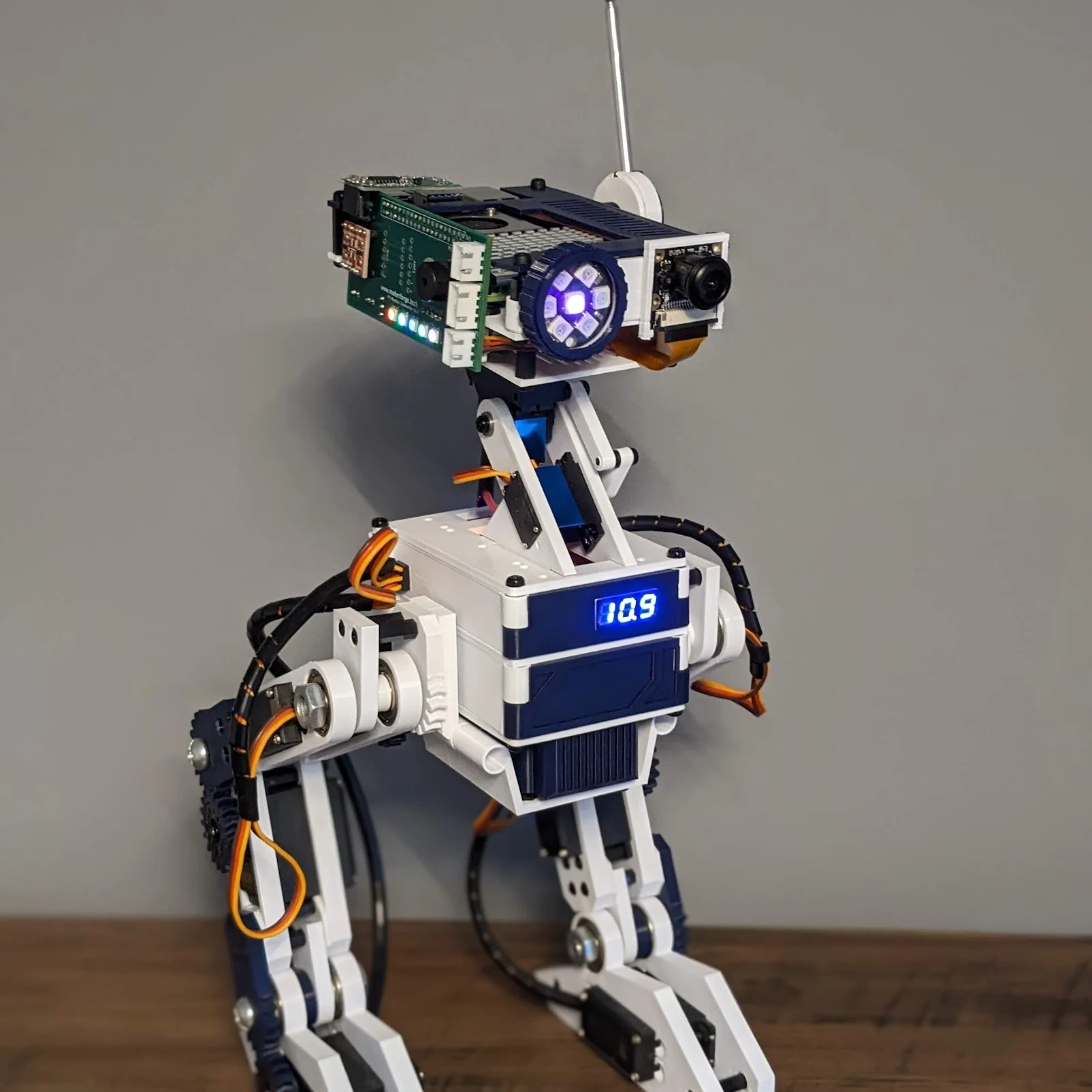 Bipedal Companion Robot (Open Source, 3D Printable)