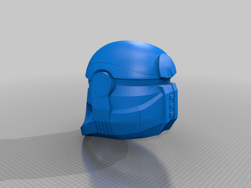 Republic commando helmet - split for printing