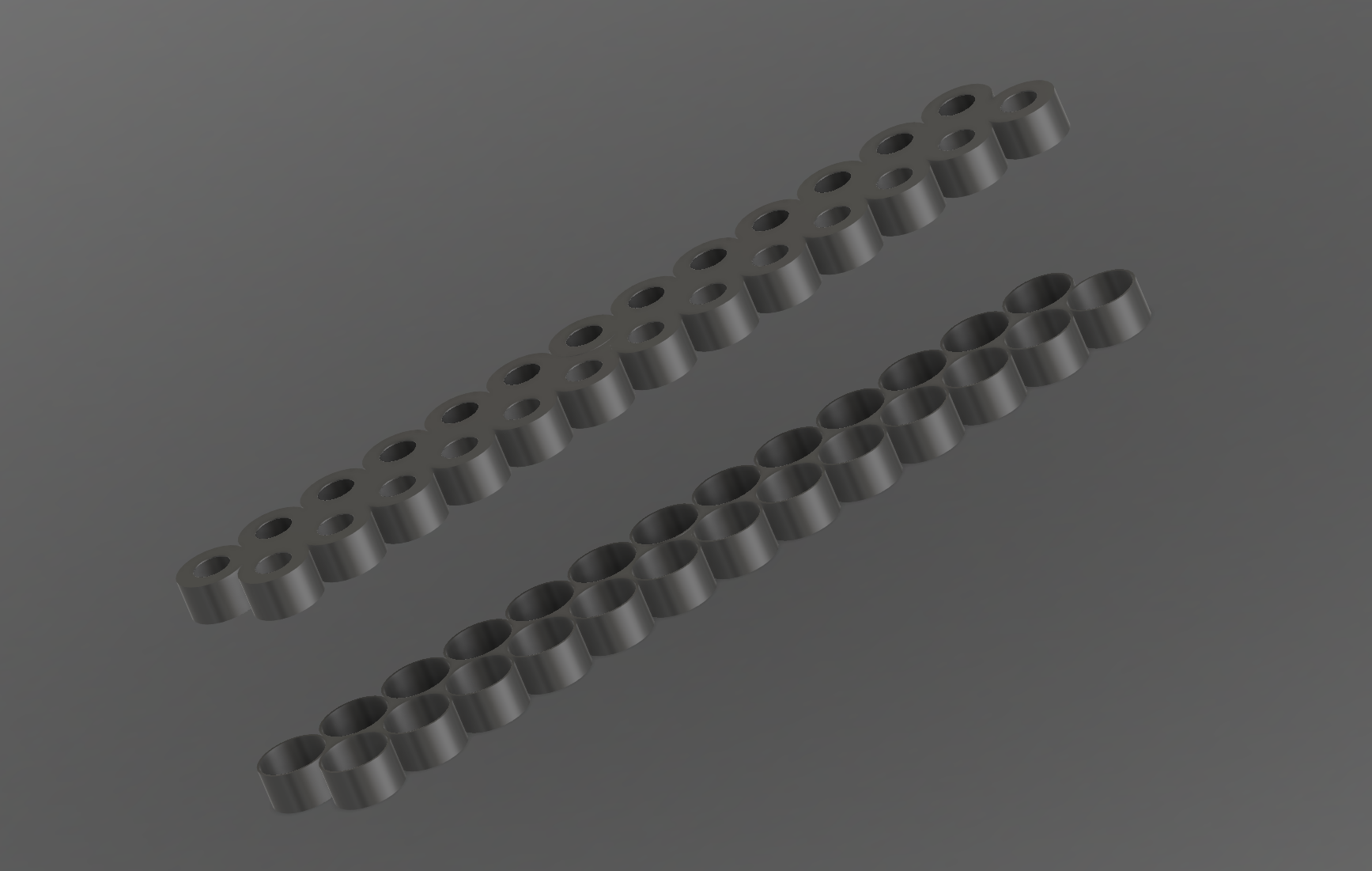 21700 13s2p holder/spacer, fully parametric