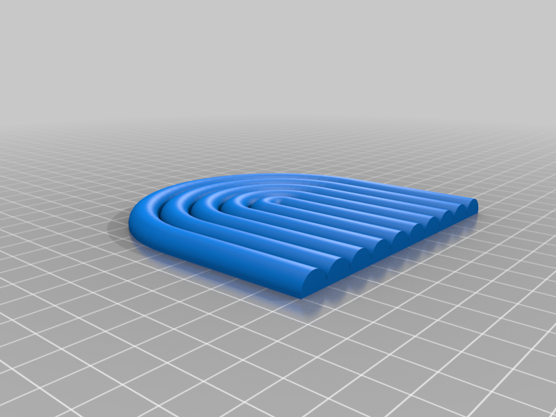 Coaster - semicircle (minimalistic)