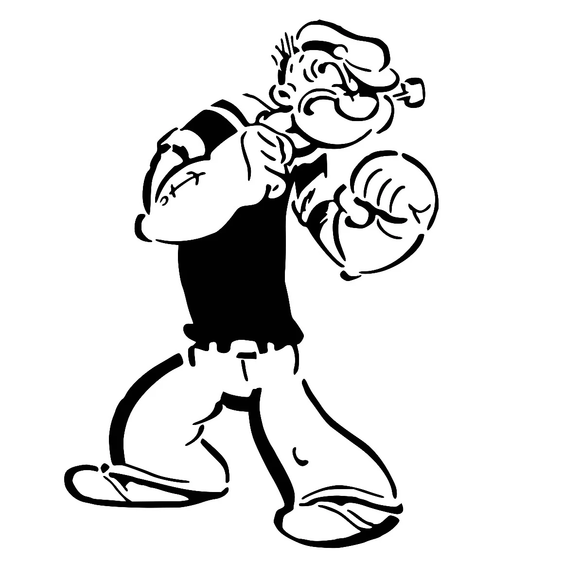 Popeye stencil