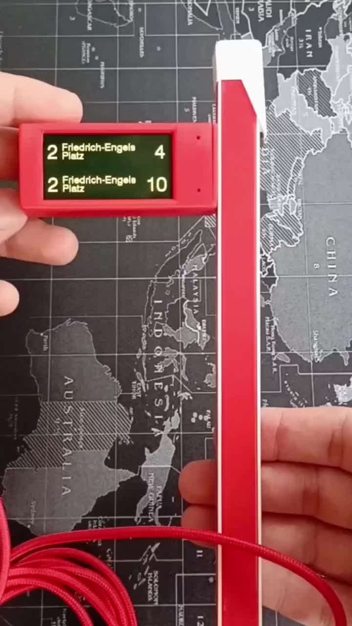 Wiener Linien ESP32-S3 Public Transport Departure Monitor