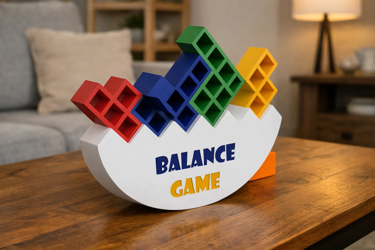 3D Printable Balancing & Stacking Game \ No Supports