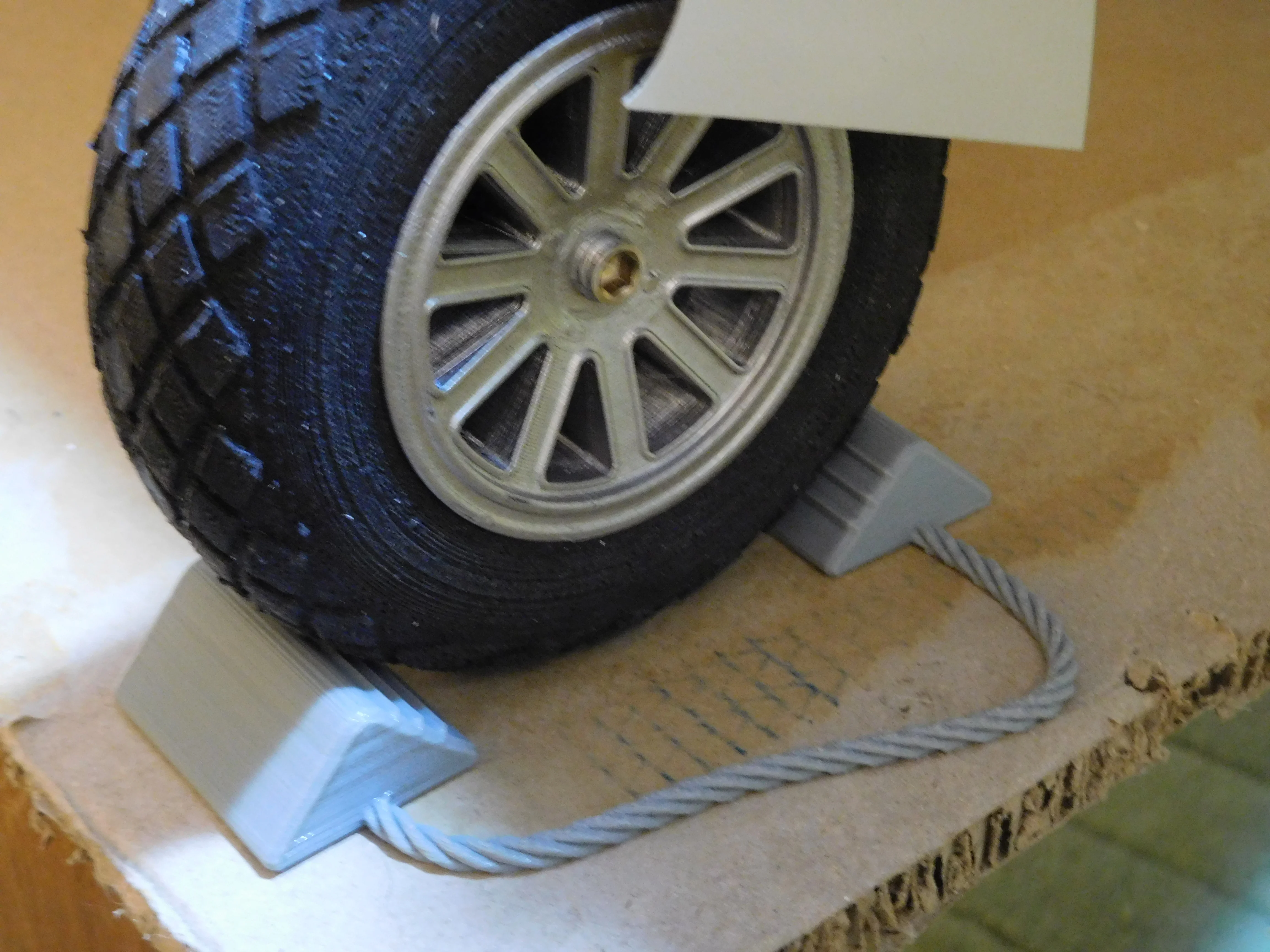 RC airplane wheel chocks.