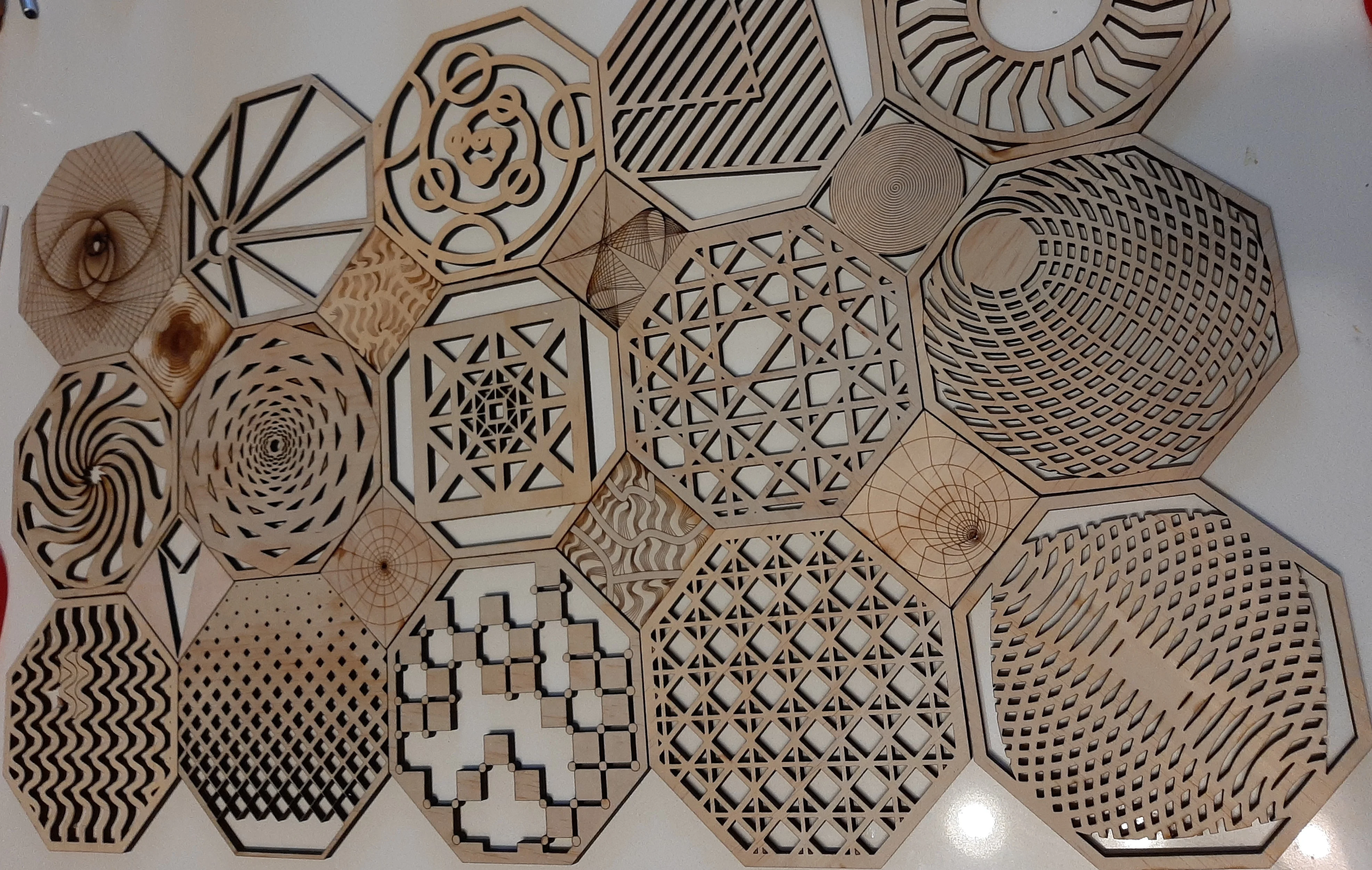 Lasercut Octagon Wall Art