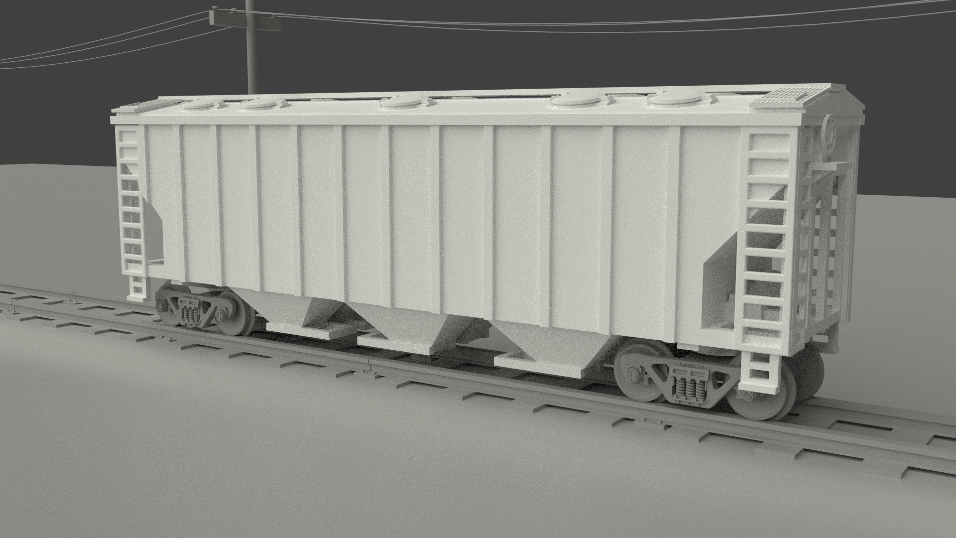N-Scale - 2893cf PS-2 3-Bay Covered Hopper