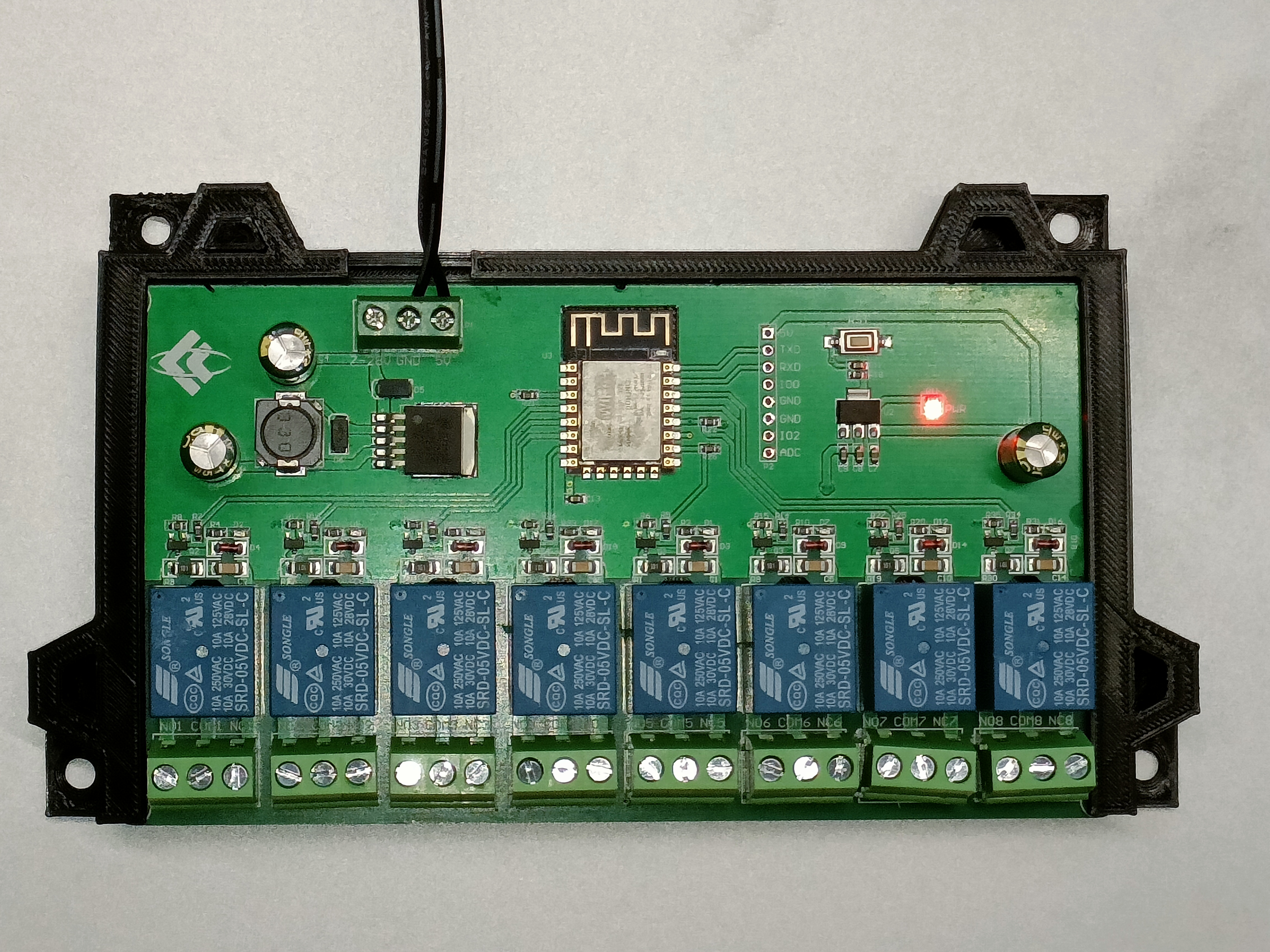 ESP-12F X8 Relay Board Case