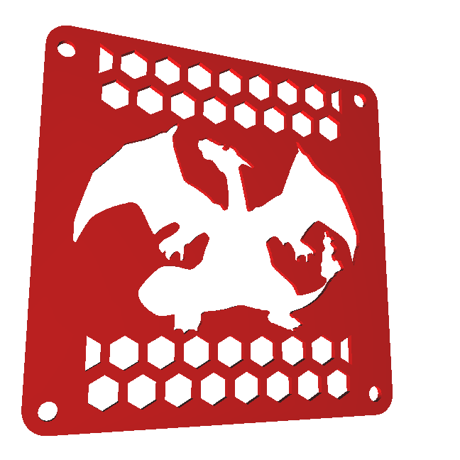 Charizard 120mm Fan Cover