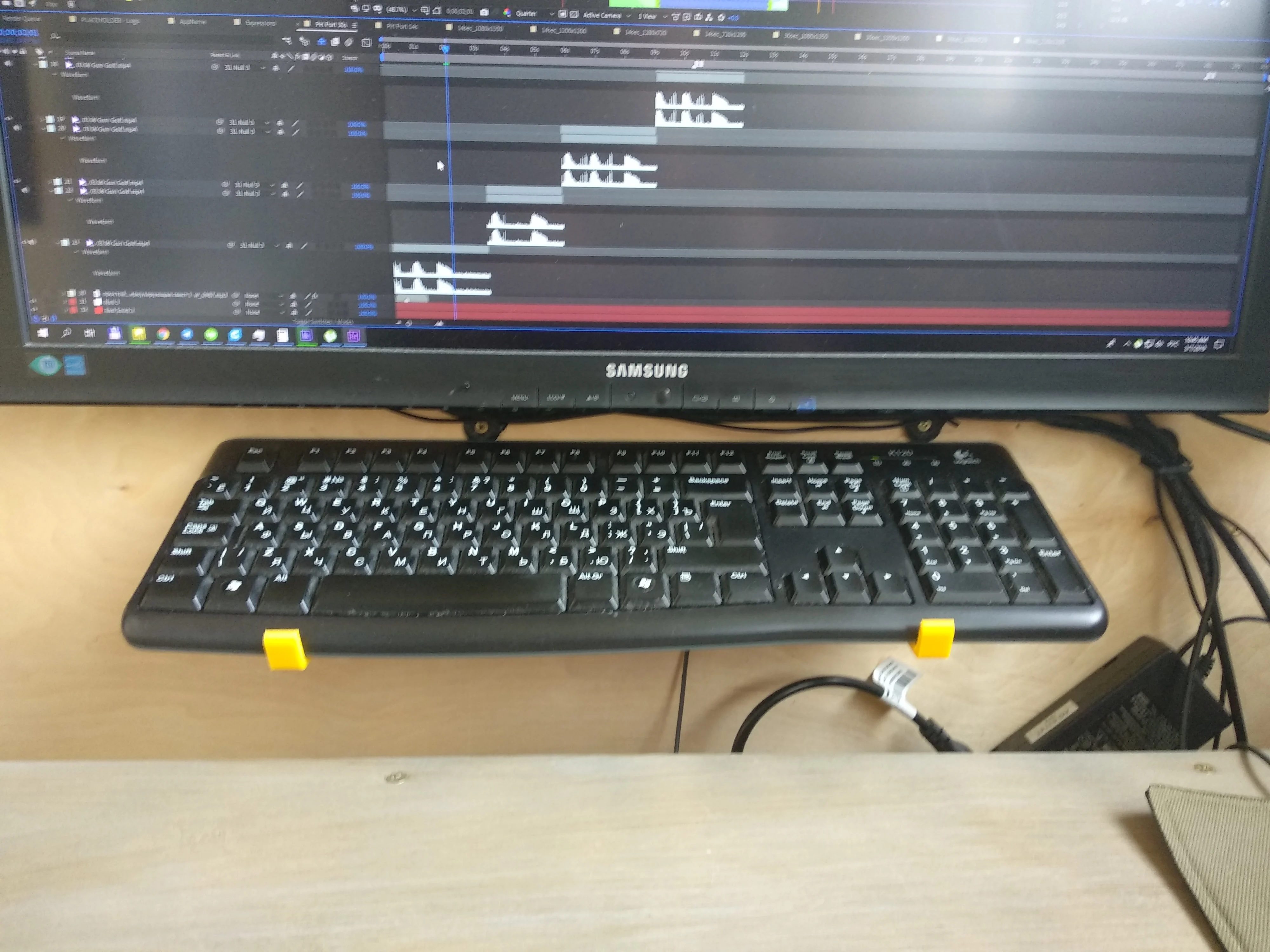 Keyboard wall mount (Full size Logitech k120)
