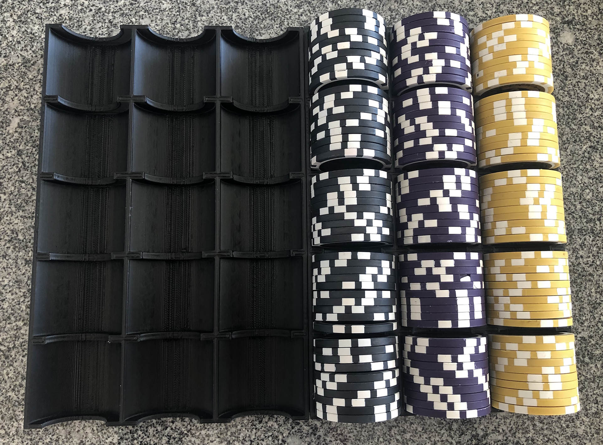Customizable Poker Suitcase Inlay Chip Rack Card Holder