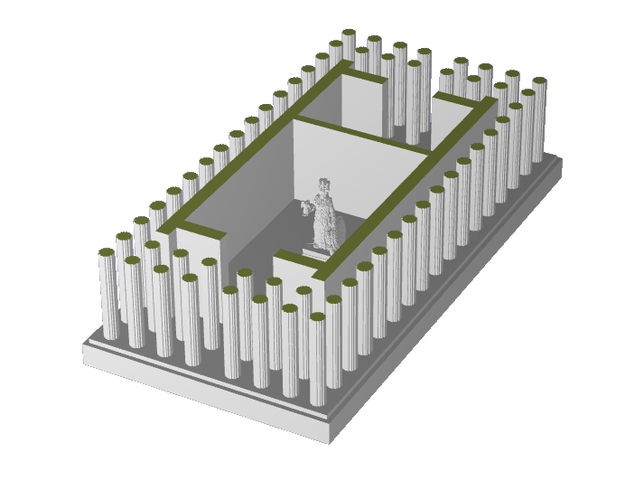 Athenian Parthenon (full and cut views)