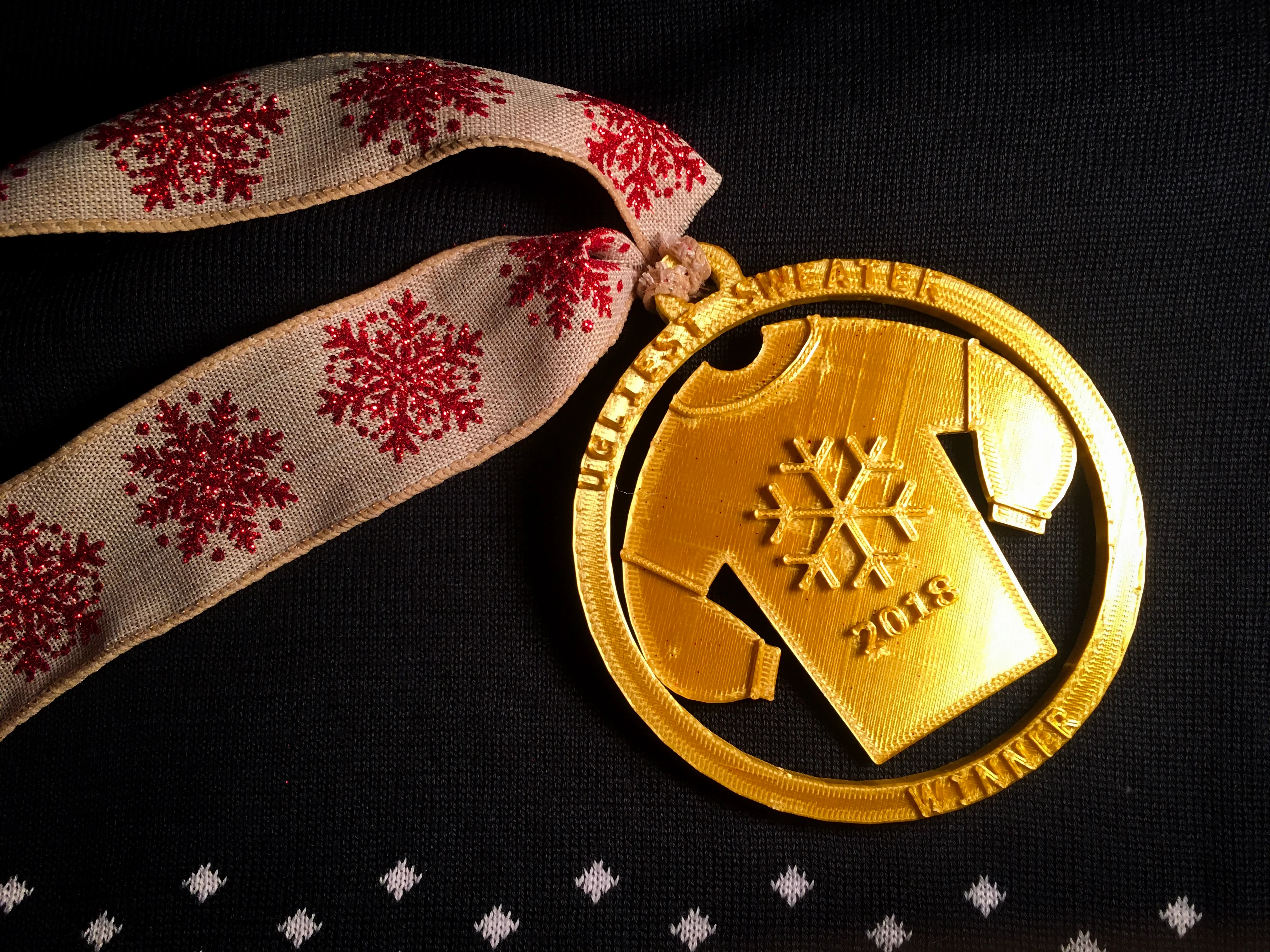 Ugly Sweater Winner Award