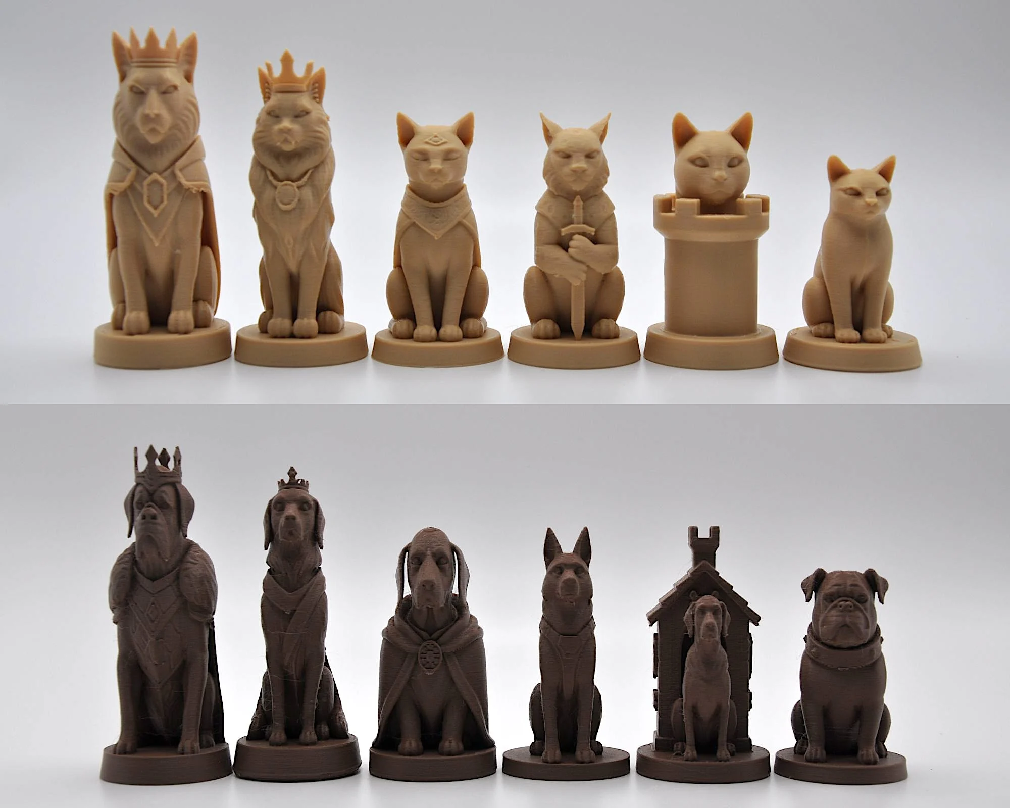 Dogs v Cats Chess Set