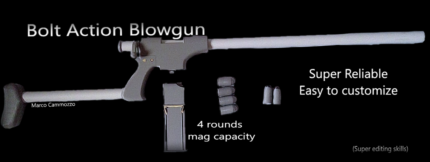 Bolt Action Blowgun