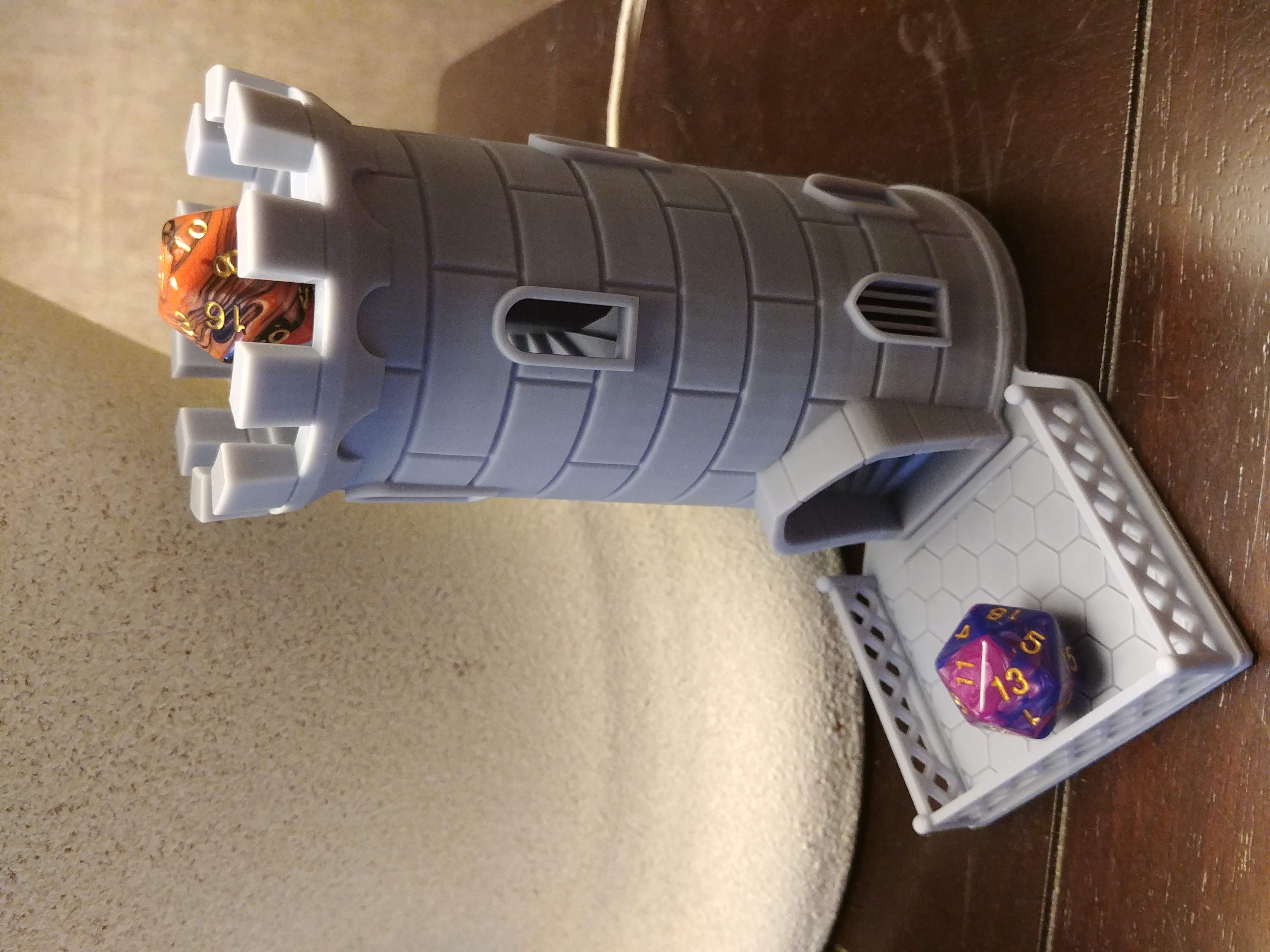 Dice Tower sized for resin printers
