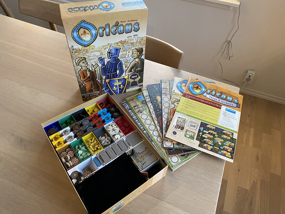 Orleans board game insert