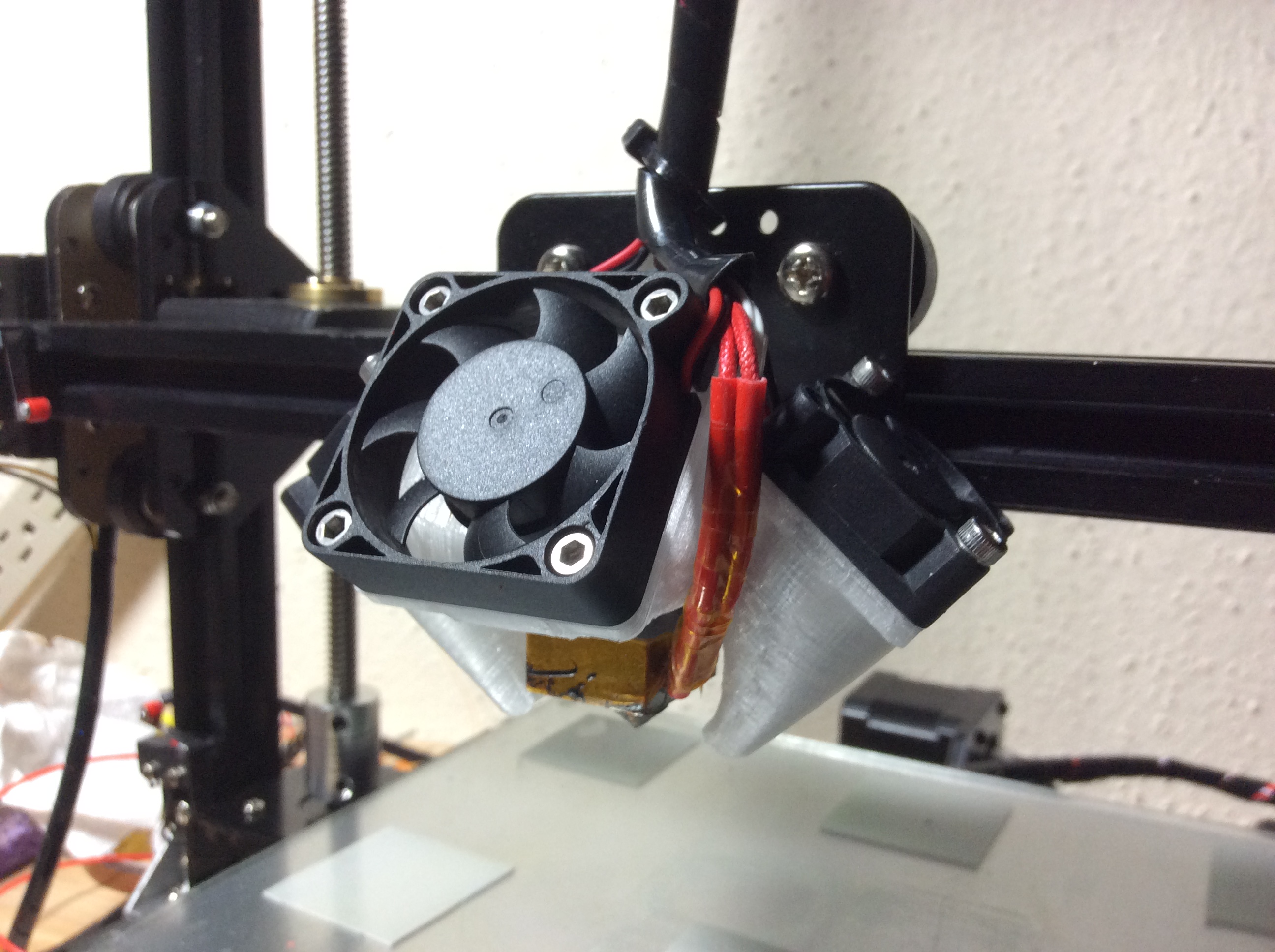 Tronxy X3 Supercooler - hot end fan shrouds